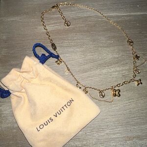 Louis Vuitton Gold Blooming Supple Charm Necklace